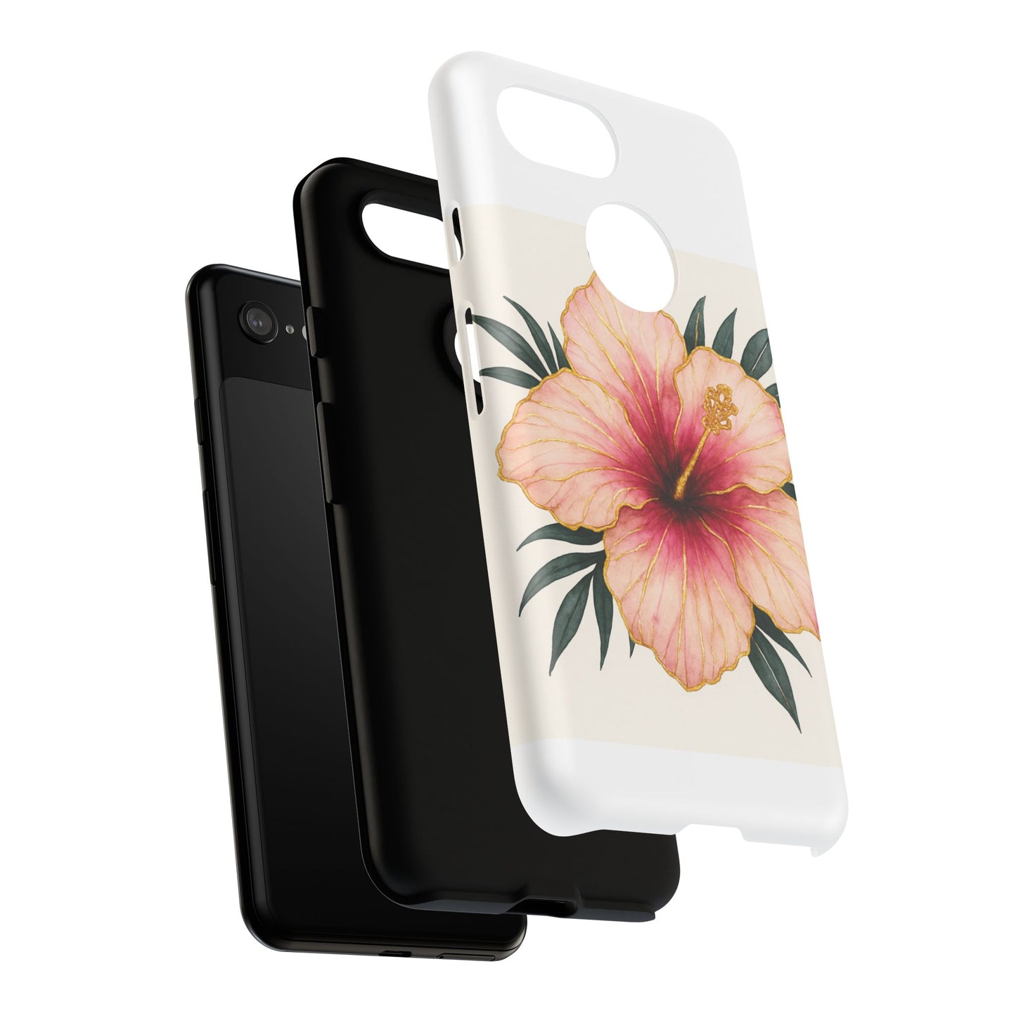 Hibiscus Flower Phone Case | Tropical Floral Design, Tough Phone Cover, Summer Vibes, Gift for Nature Lovers, Birthday Present