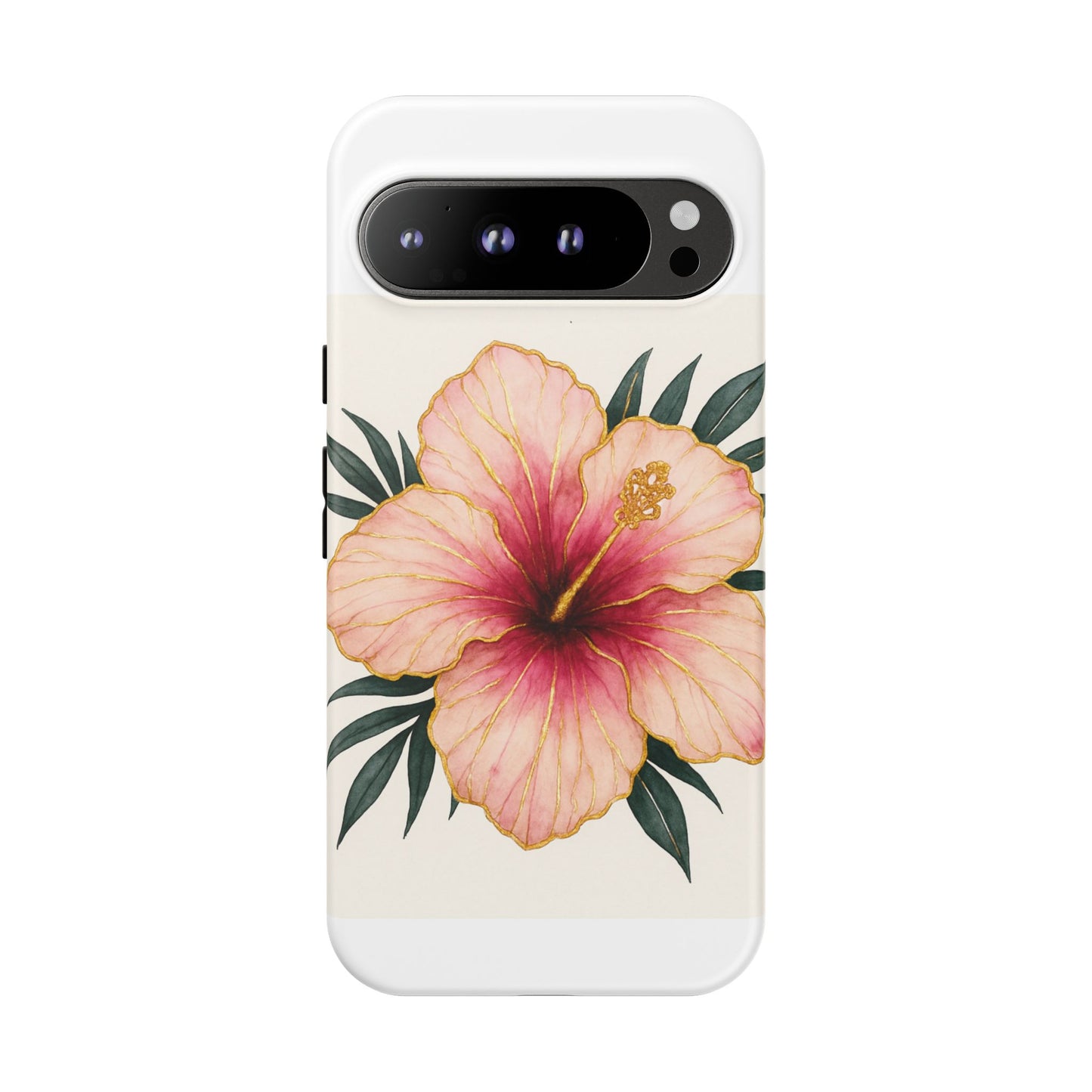 Hibiscus Flower Phone Case | Tropical Floral Design, Tough Phone Cover, Summer Vibes, Gift for Nature Lovers, Birthday Present