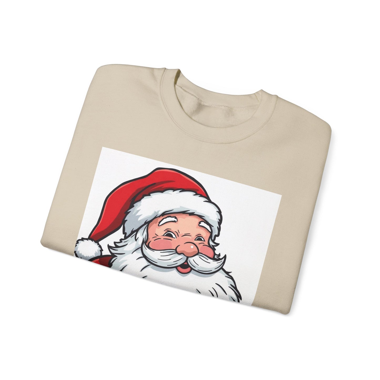 Santa Claus Graphic Sweatshirt - Vintage Merry Christmas Crewneck