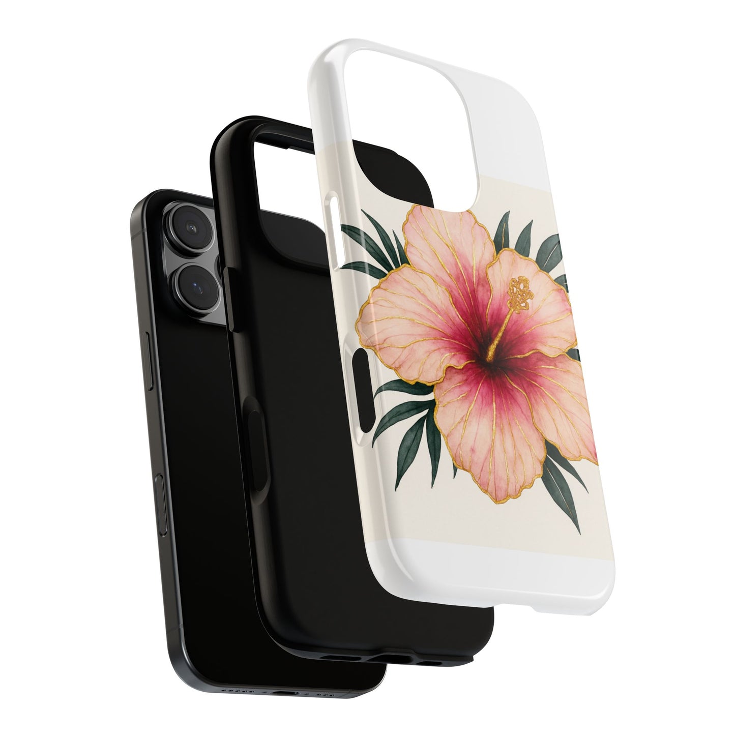 Hibiscus Flower Phone Case | Tropical Floral Design, Tough Phone Cover, Summer Vibes, Gift for Nature Lovers, Birthday Present