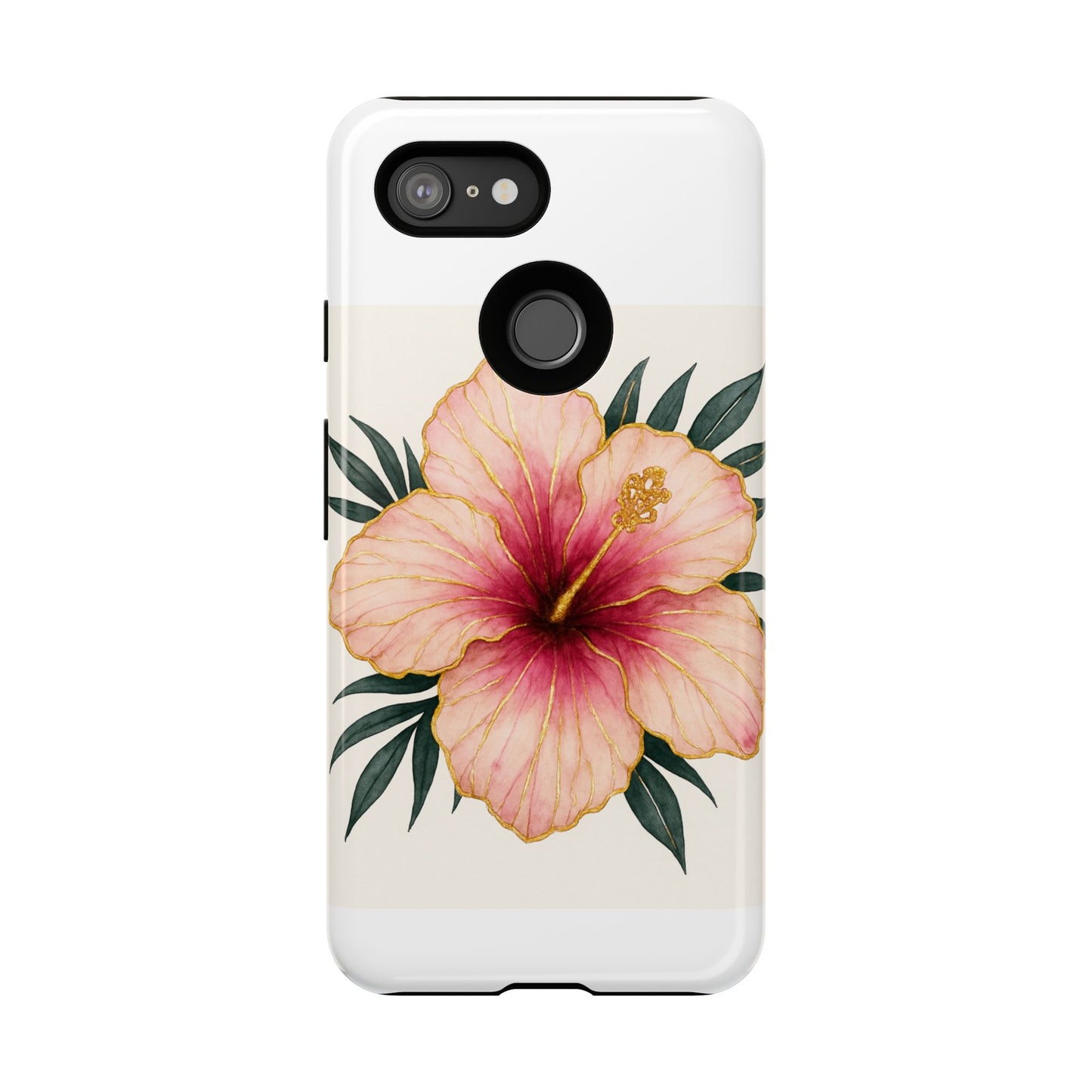 Hibiscus Flower Phone Case | Tropical Floral Design, Tough Phone Cover, Summer Vibes, Gift for Nature Lovers, Birthday Present