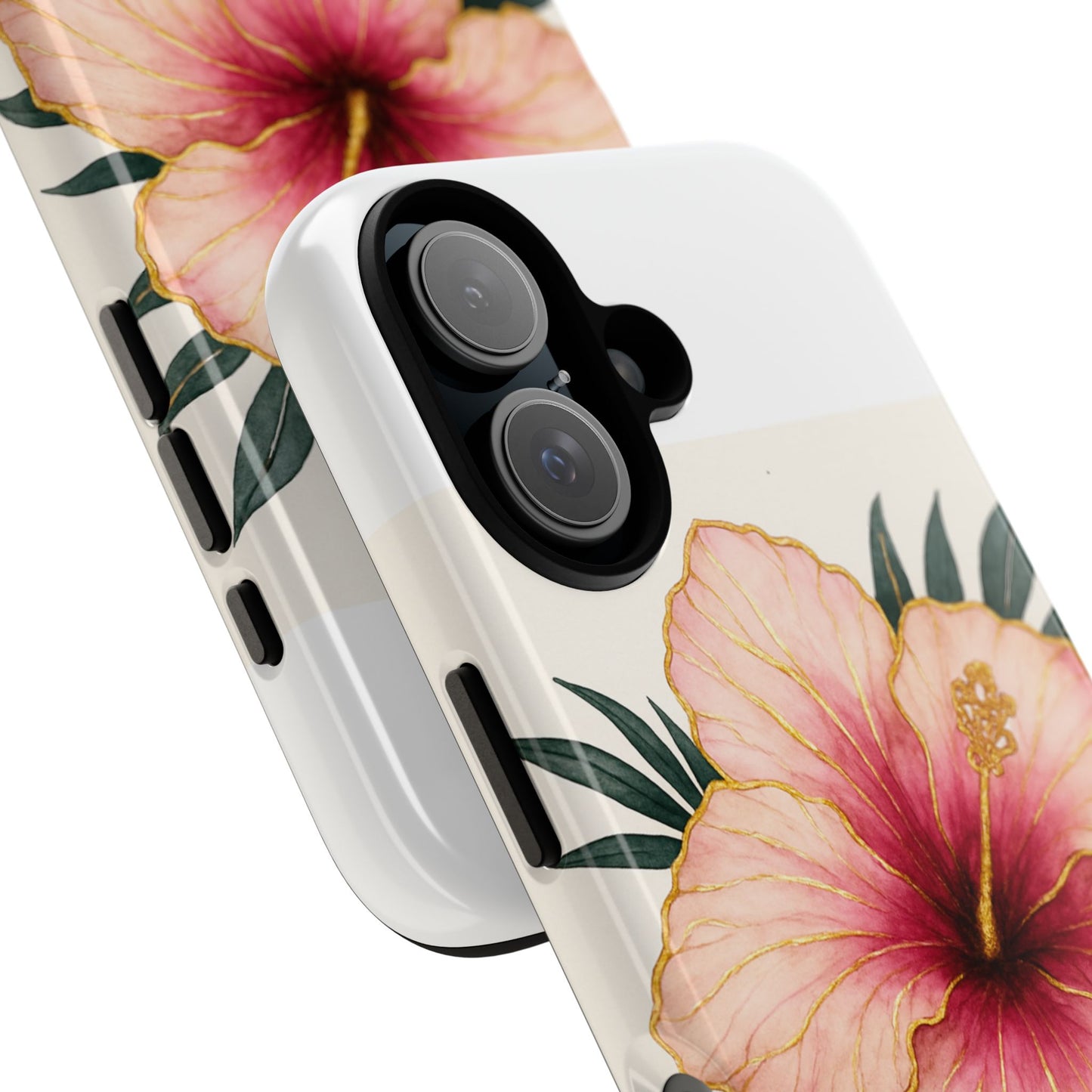 Hibiscus Flower Phone Case | Tropical Floral Design, Tough Phone Cover, Summer Vibes, Gift for Nature Lovers, Birthday Present