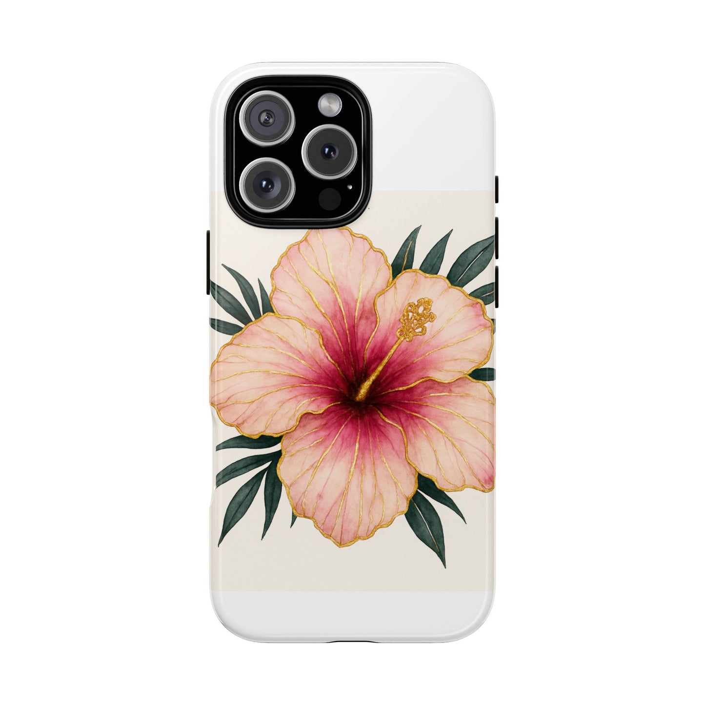 Hibiscus Flower Phone Case | Tropical Floral Design, Tough Phone Cover, Summer Vibes, Gift for Nature Lovers, Birthday Present