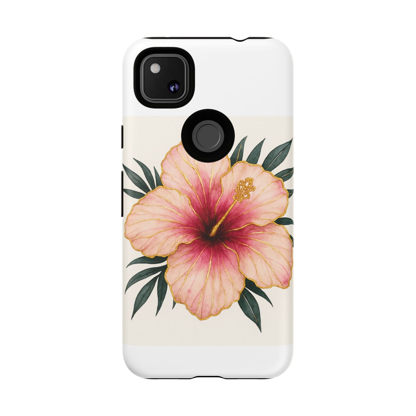 Hibiscus Flower Phone Case | Tropical Floral Design, Tough Phone Cover, Summer Vibes, Gift for Nature Lovers, Birthday Present