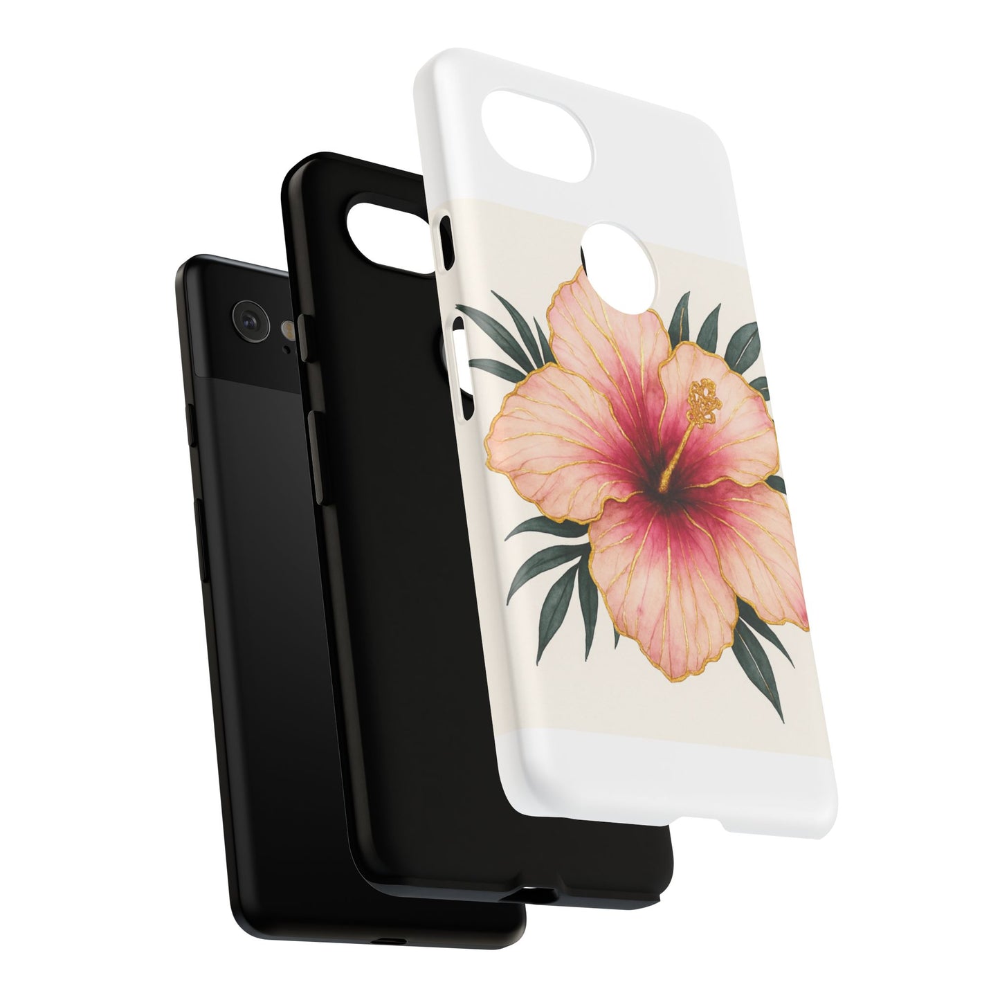 Hibiscus Flower Phone Case | Tropical Floral Design, Tough Phone Cover, Summer Vibes, Gift for Nature Lovers, Birthday Present