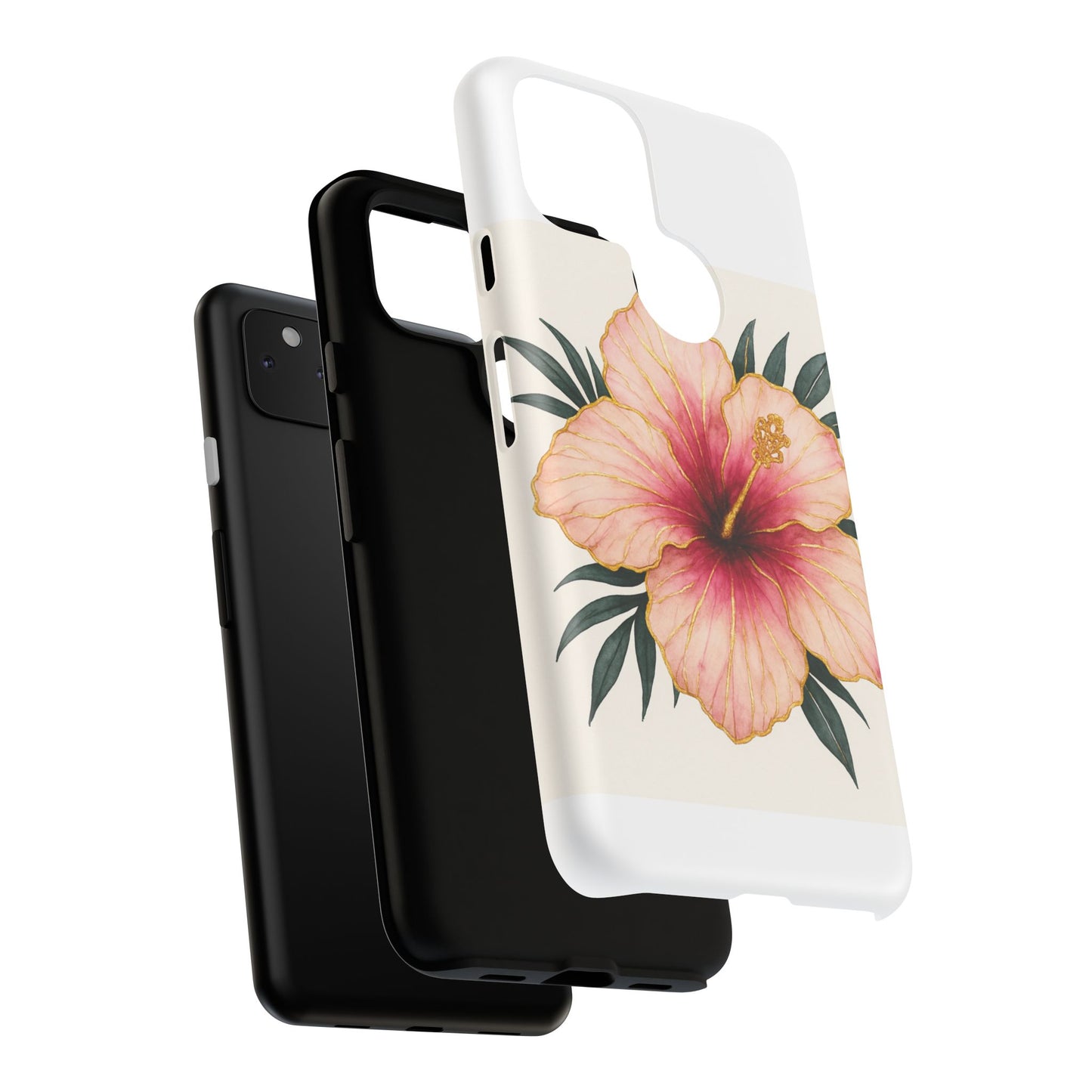 Hibiscus Flower Phone Case | Tropical Floral Design, Tough Phone Cover, Summer Vibes, Gift for Nature Lovers, Birthday Present