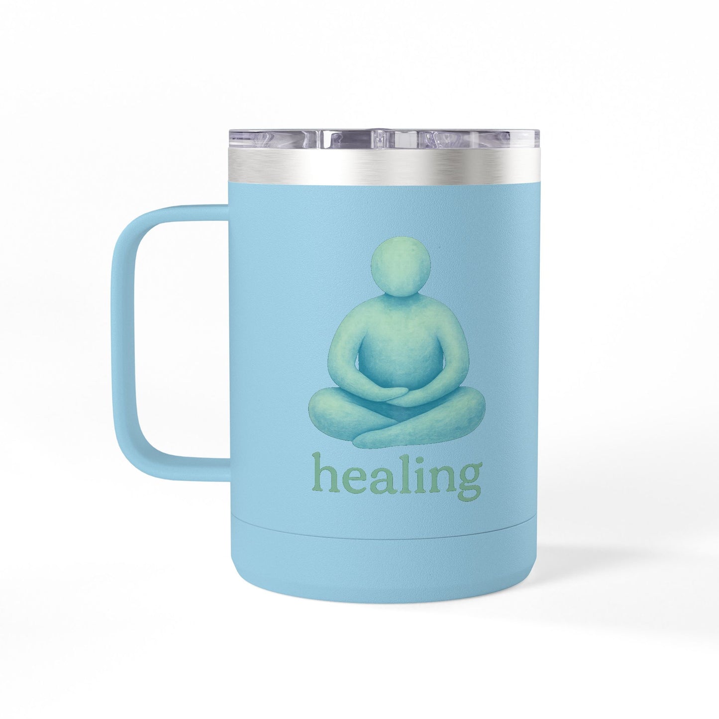 Heartwarming Coffee Mug Tumbler, Perfect for Gift, Inspirational Drinkware, Cozy Vibes, Hand-Illustrated Design, Everyday Use