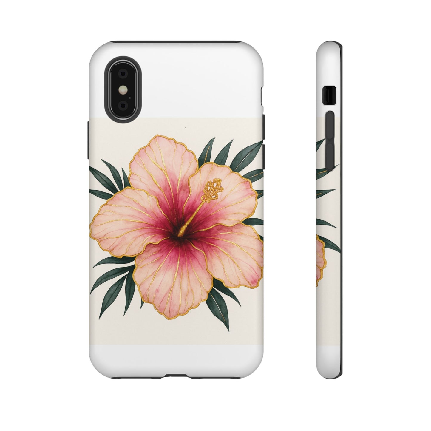 Hibiscus Flower Phone Case | Tropical Floral Design, Tough Phone Cover, Summer Vibes, Gift for Nature Lovers, Birthday Present