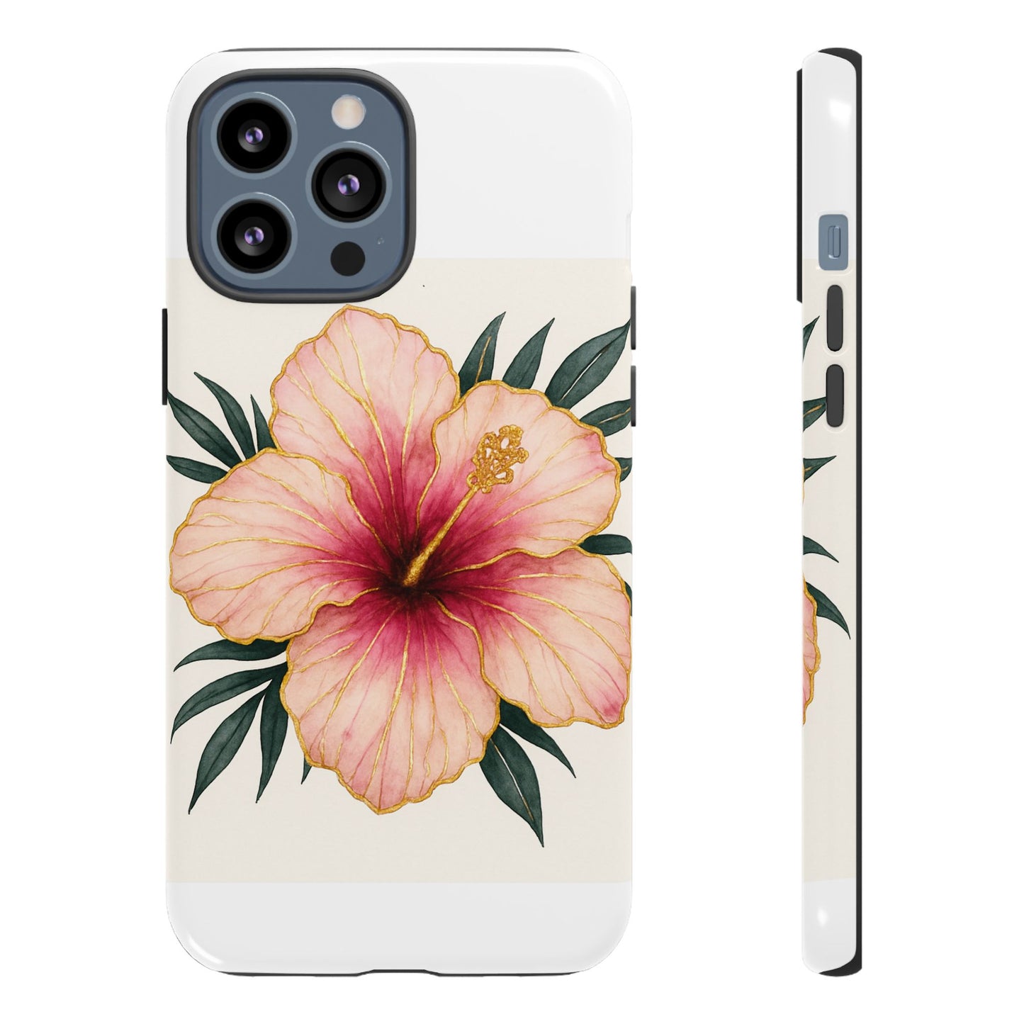 Hibiscus Flower Phone Case | Tropical Floral Design, Tough Phone Cover, Summer Vibes, Gift for Nature Lovers, Birthday Present
