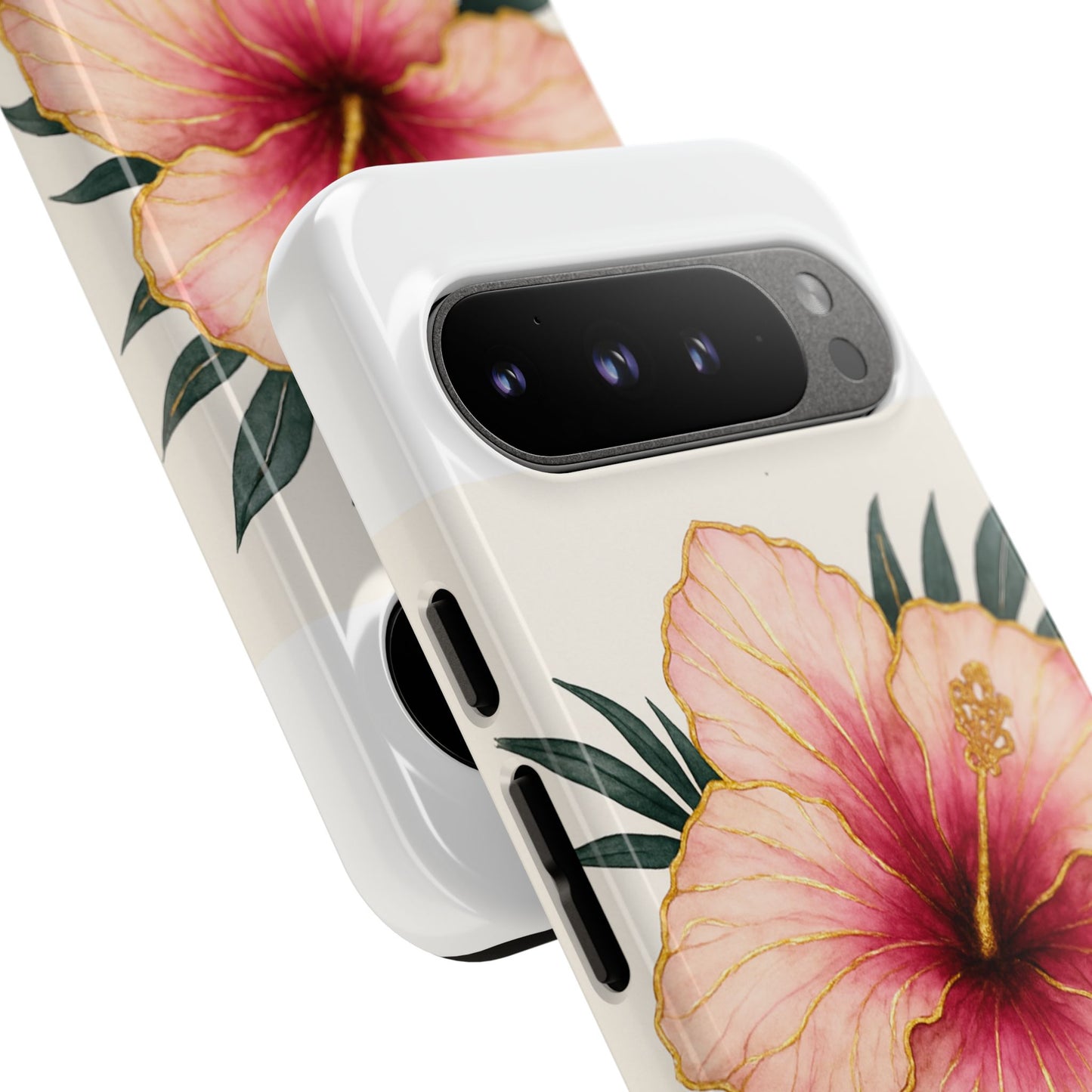 Hibiscus Flower Phone Case | Tropical Floral Design, Tough Phone Cover, Summer Vibes, Gift for Nature Lovers, Birthday Present