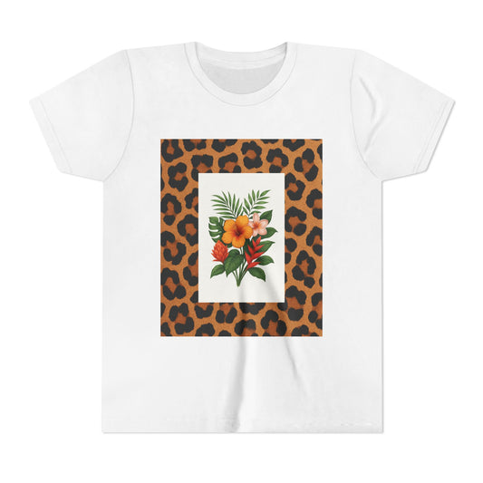 Copy of Tropical Leopard Print T-Shirt, Unisex Tee, Floral Graphic Shirt, Casual Wear, Summer Outfit, Gift for Nature Lovers