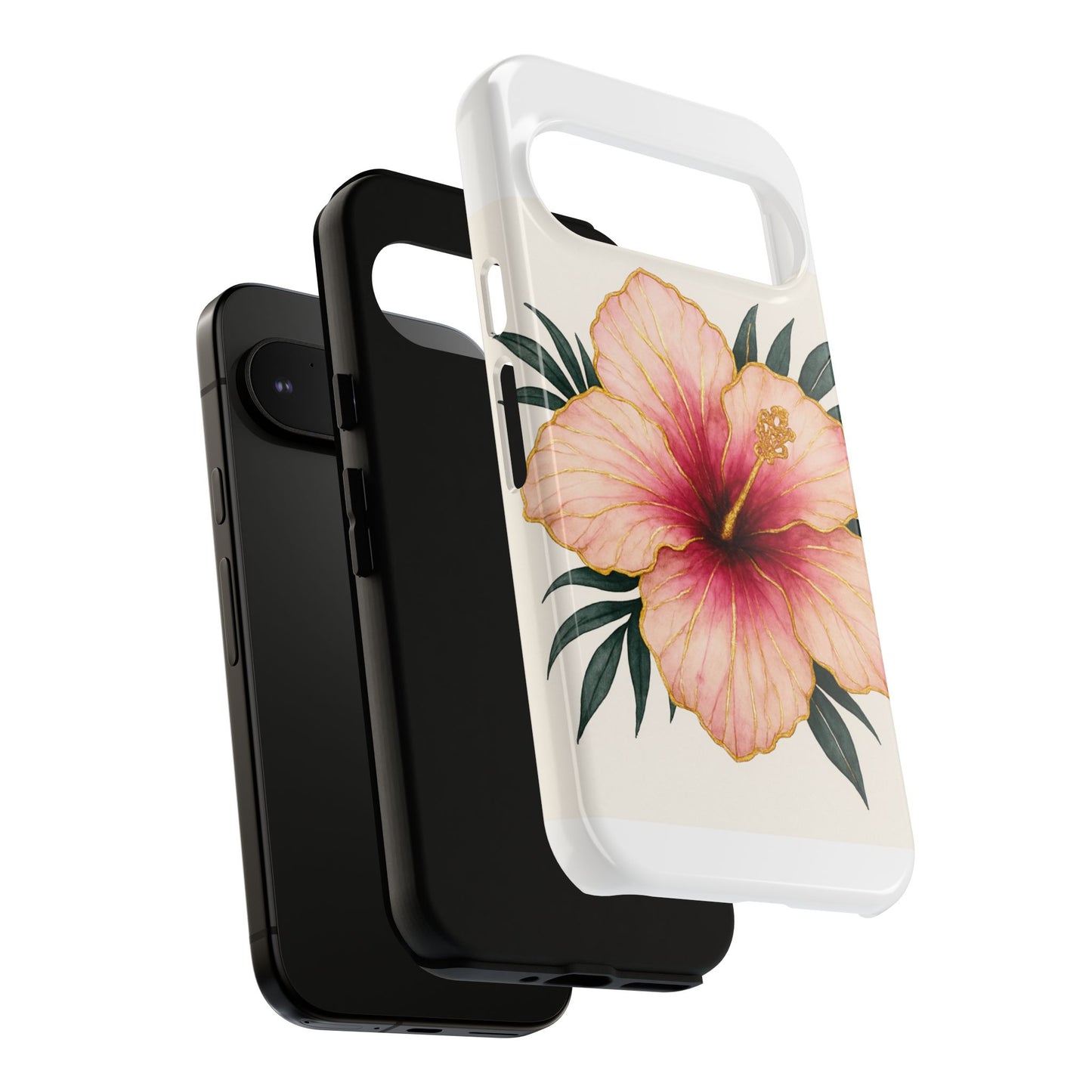 Hibiscus Flower Phone Case | Tropical Floral Design, Tough Phone Cover, Summer Vibes, Gift for Nature Lovers, Birthday Present