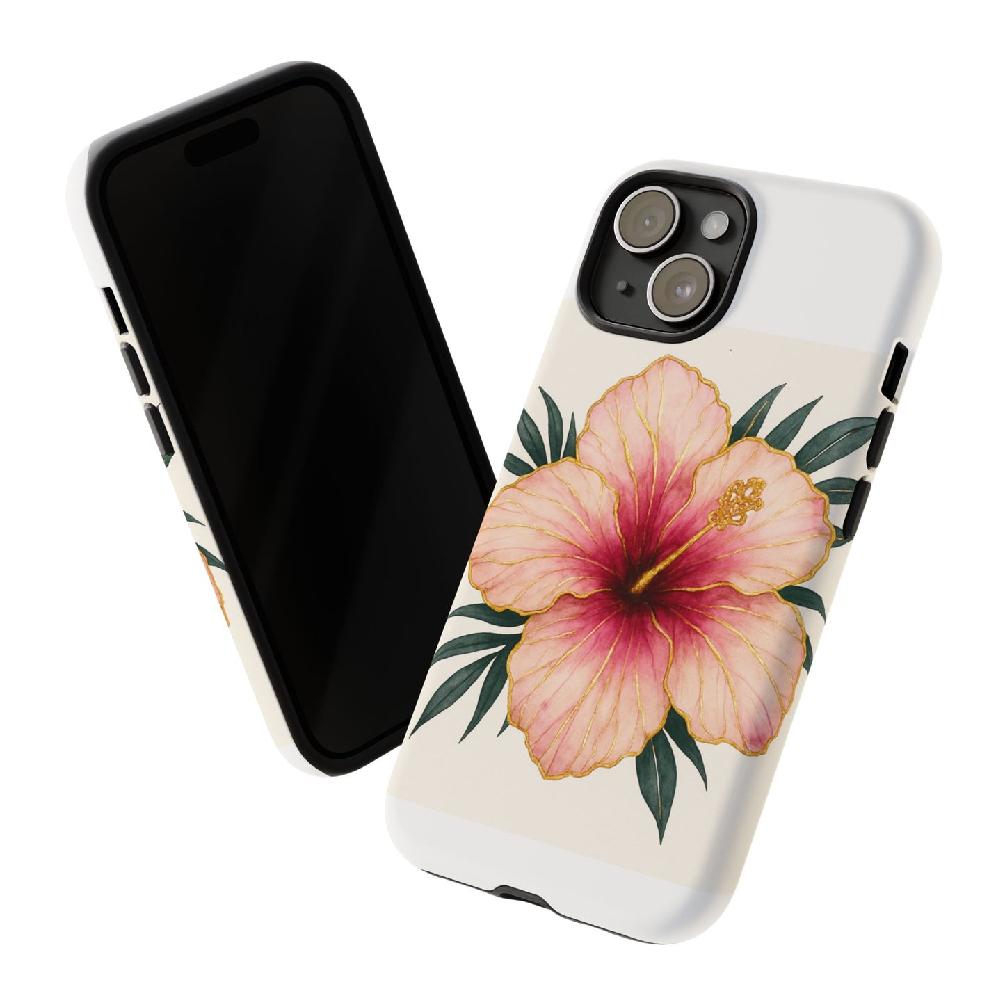 Hibiscus Flower Phone Case | Tropical Floral Design, Tough Phone Cover, Summer Vibes, Gift for Nature Lovers, Birthday Present