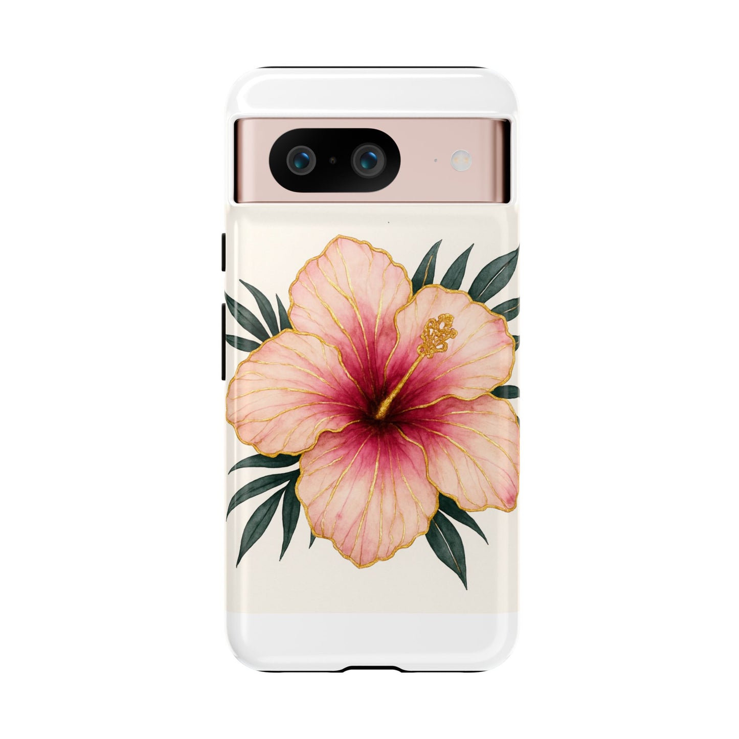 Hibiscus Flower Phone Case | Tropical Floral Design, Tough Phone Cover, Summer Vibes, Gift for Nature Lovers, Birthday Present