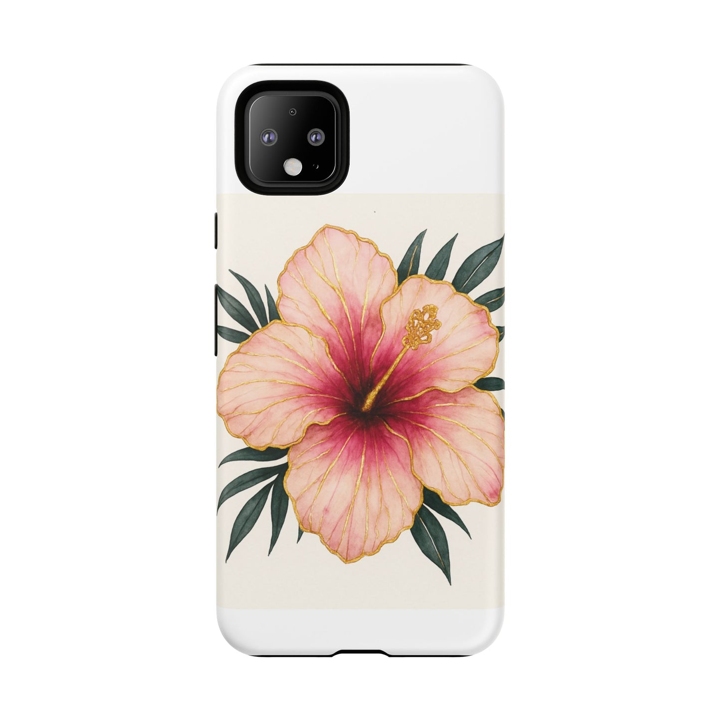 Hibiscus Flower Phone Case | Tropical Floral Design, Tough Phone Cover, Summer Vibes, Gift for Nature Lovers, Birthday Present