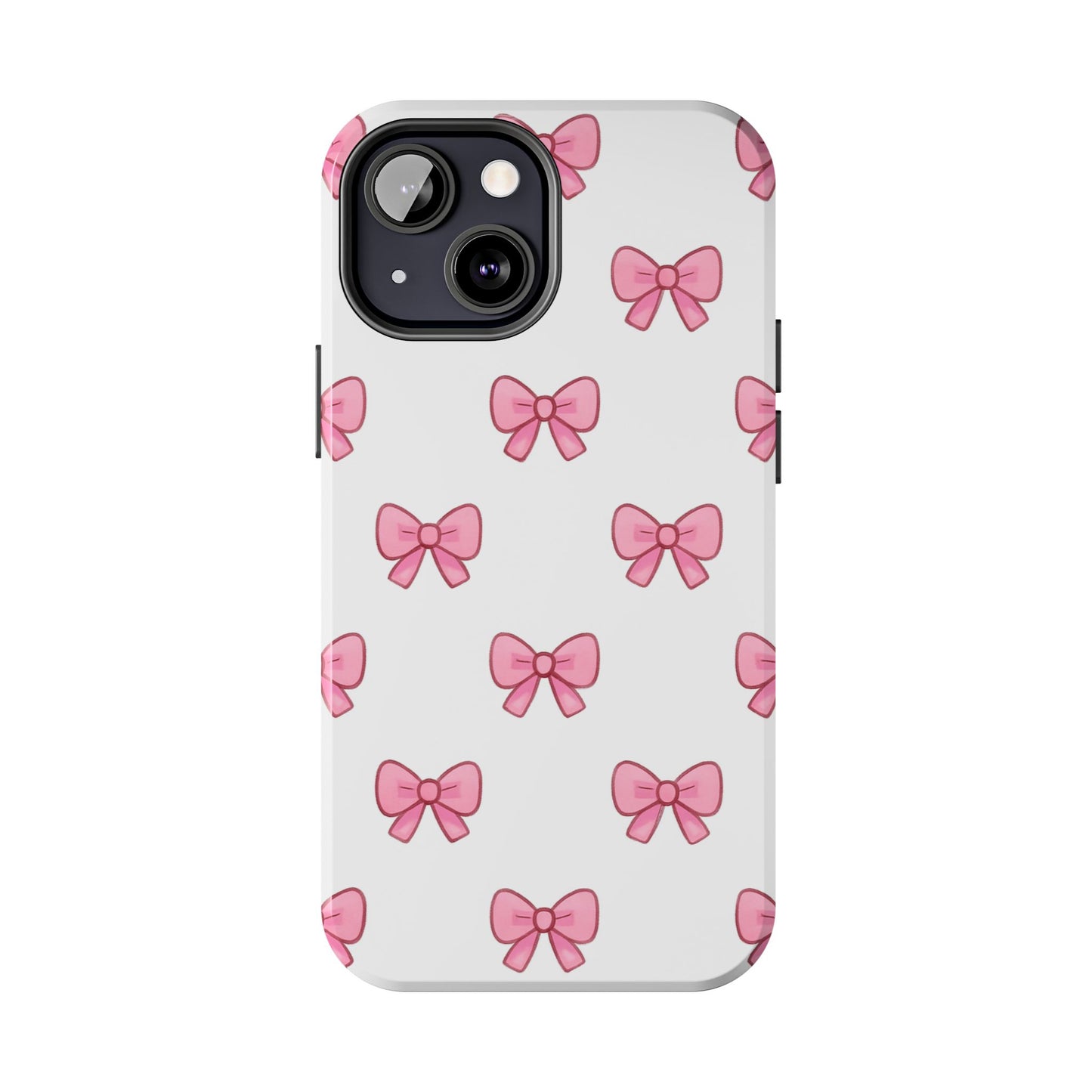Cute Pink Bow Phone Cases, Tough Phone Cases for Girls, Stylish Phone Covers, Gift for Birthday or Special Occasion, Fashion Accessories