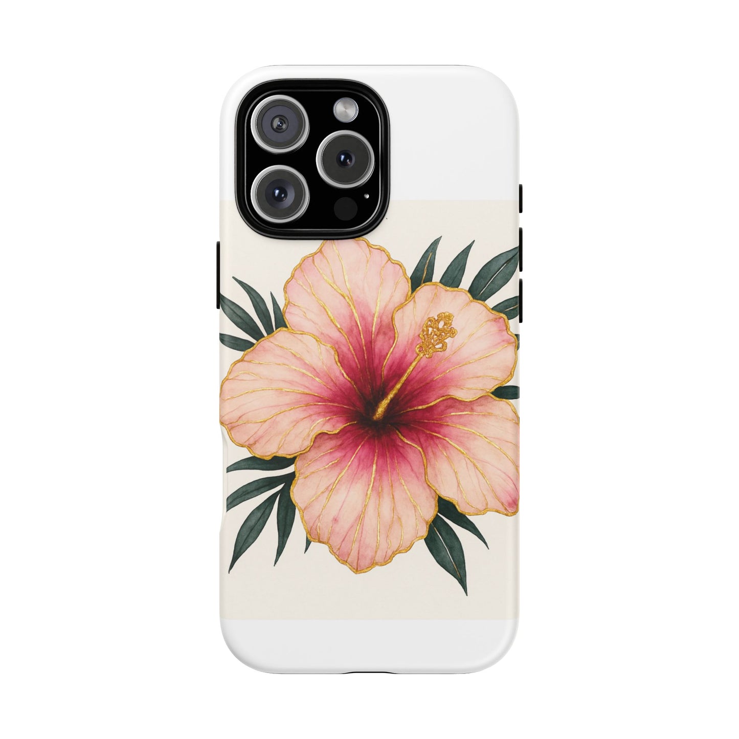 Hibiscus Flower Phone Case | Tropical Floral Design, Tough Phone Cover, Summer Vibes, Gift for Nature Lovers, Birthday Present