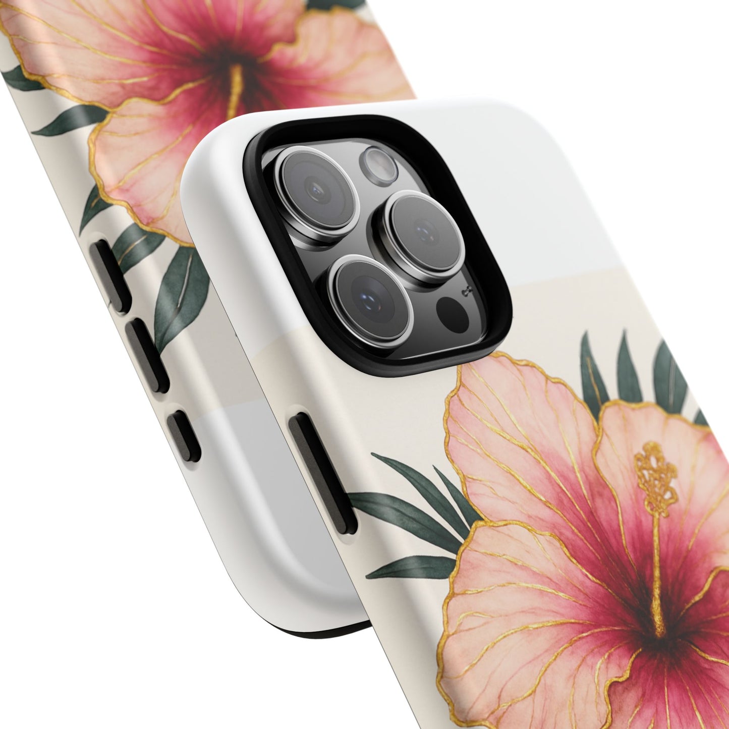 Hibiscus Flower Phone Case | Tropical Floral Design, Tough Phone Cover, Summer Vibes, Gift for Nature Lovers, Birthday Present