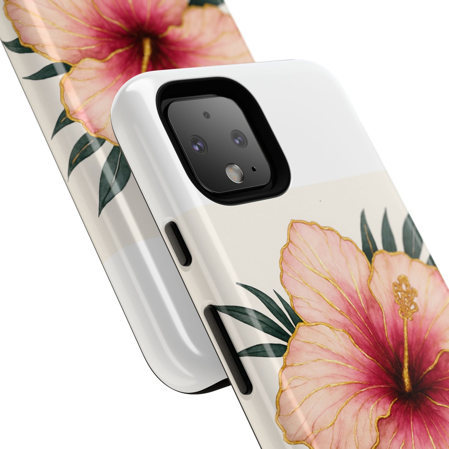 Hibiscus Flower Phone Case | Tropical Floral Design, Tough Phone Cover, Summer Vibes, Gift for Nature Lovers, Birthday Present