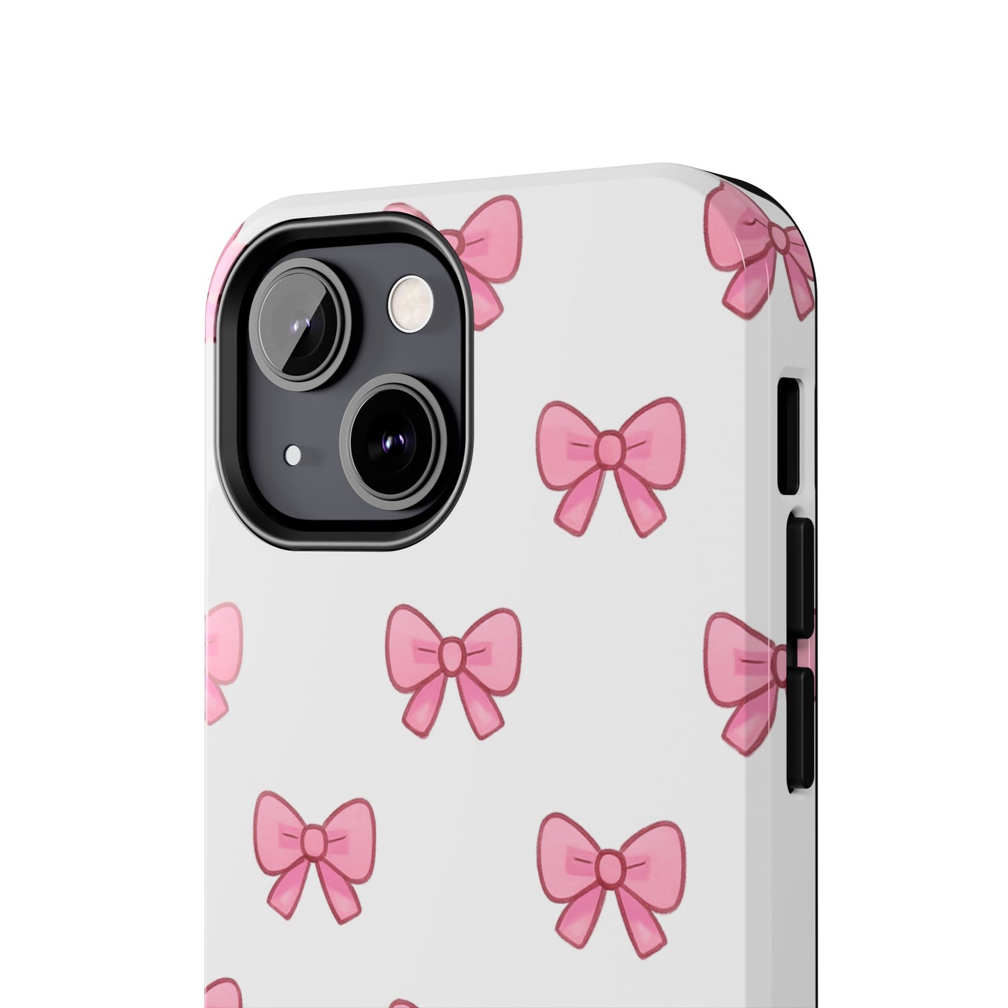 Cute Pink Bow Phone Cases, Tough Phone Cases for Girls, Stylish Phone Covers, Gift for Birthday or Special Occasion, Fashion Accessories