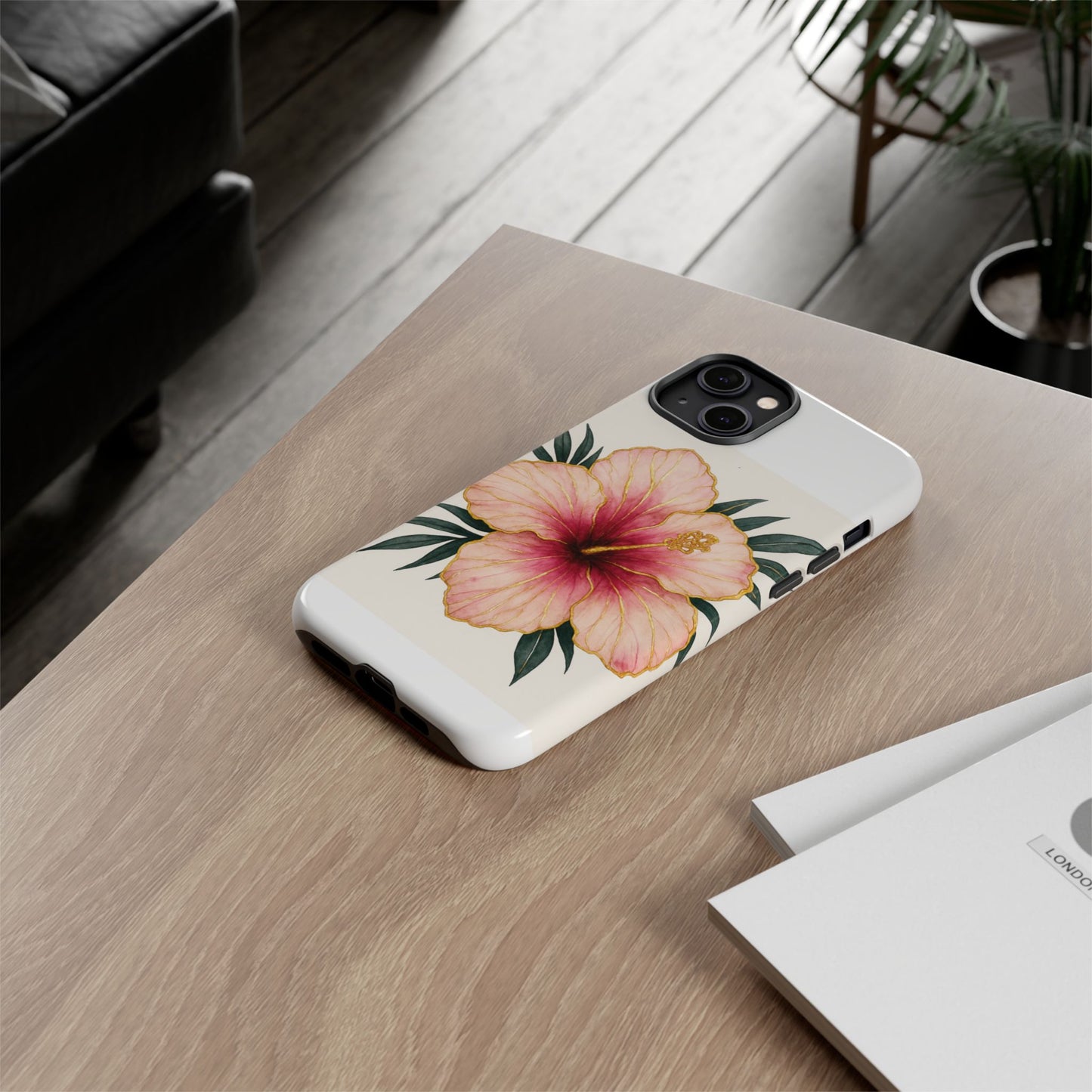 Hibiscus Flower Phone Case | Tropical Floral Design, Tough Phone Cover, Summer Vibes, Gift for Nature Lovers, Birthday Present