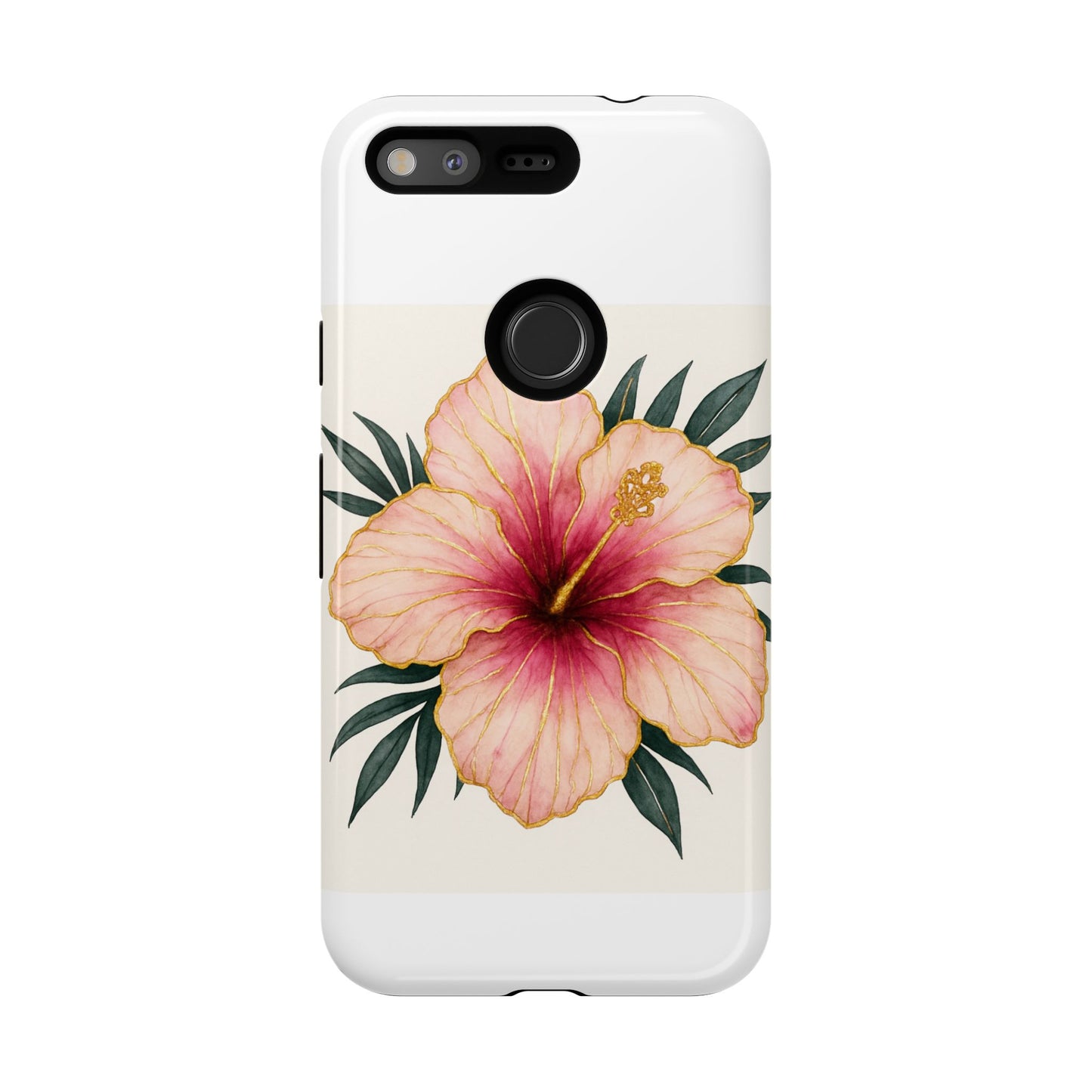 Hibiscus Flower Phone Case | Tropical Floral Design, Tough Phone Cover, Summer Vibes, Gift for Nature Lovers, Birthday Present