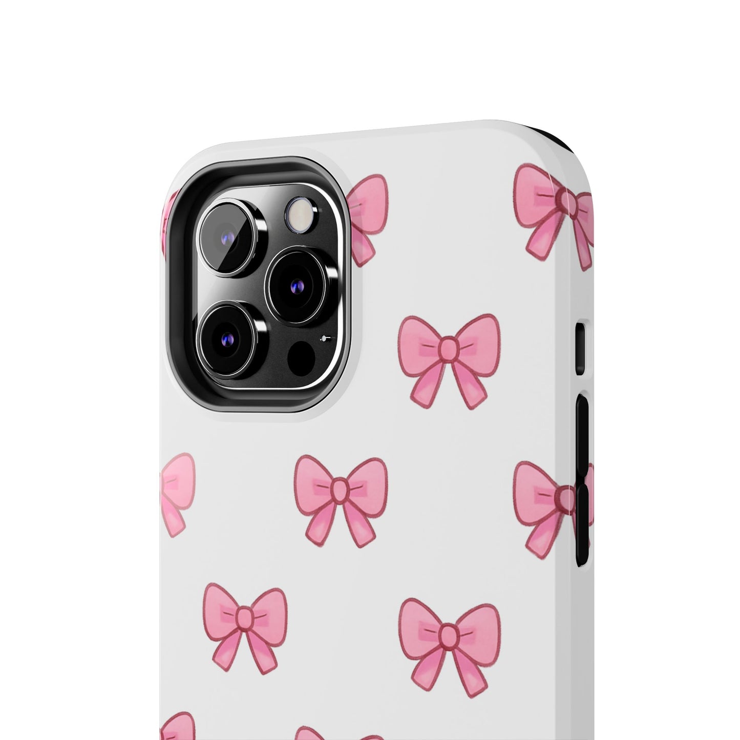 Cute Pink Bow Phone Cases, Tough Phone Cases for Girls, Stylish Phone Covers, Gift for Birthday or Special Occasion, Fashion Accessories