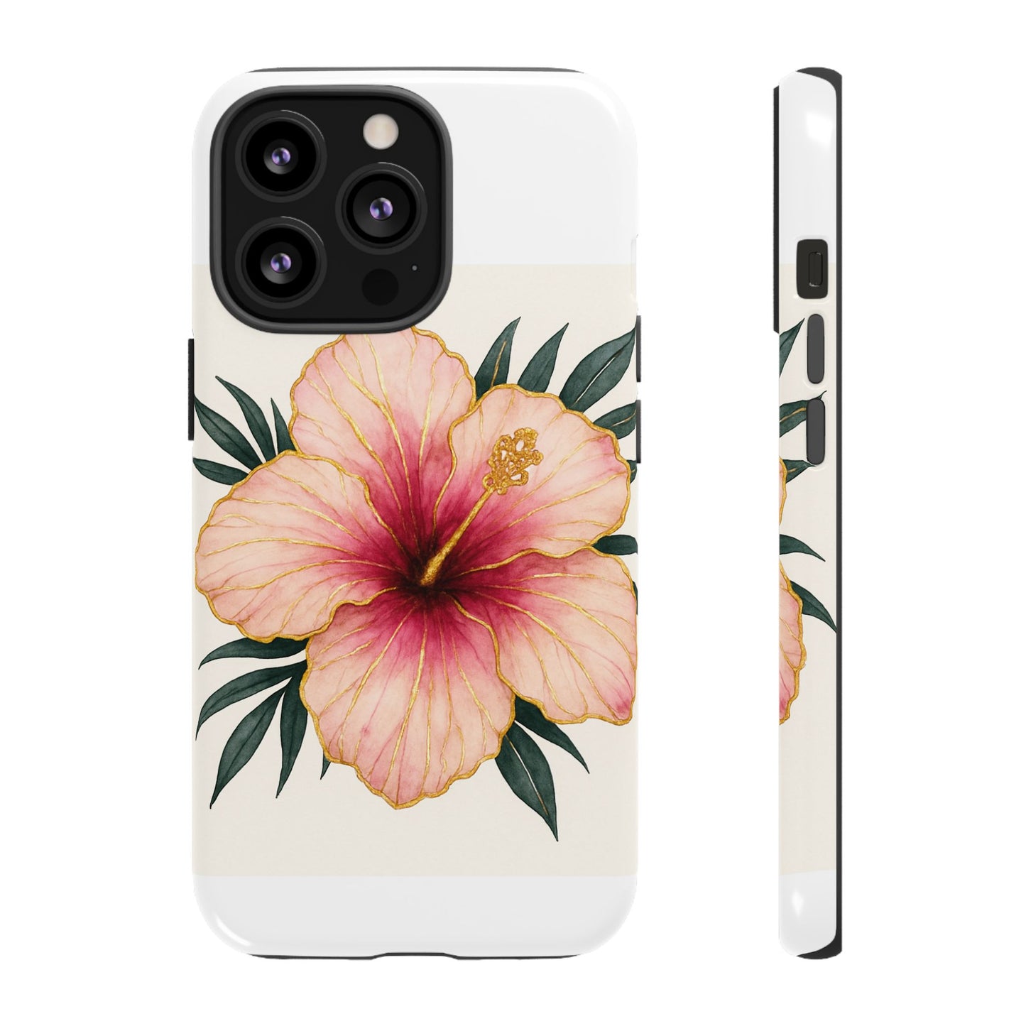 Hibiscus Flower Phone Case | Tropical Floral Design, Tough Phone Cover, Summer Vibes, Gift for Nature Lovers, Birthday Present