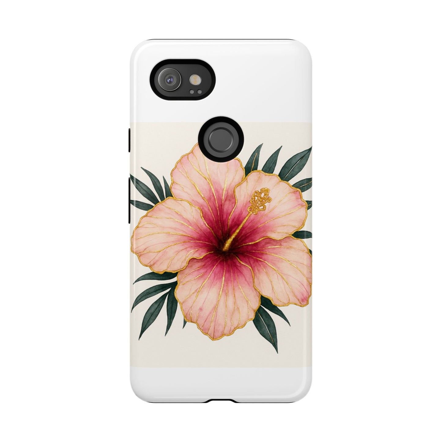 Hibiscus Flower Phone Case | Tropical Floral Design, Tough Phone Cover, Summer Vibes, Gift for Nature Lovers, Birthday Present