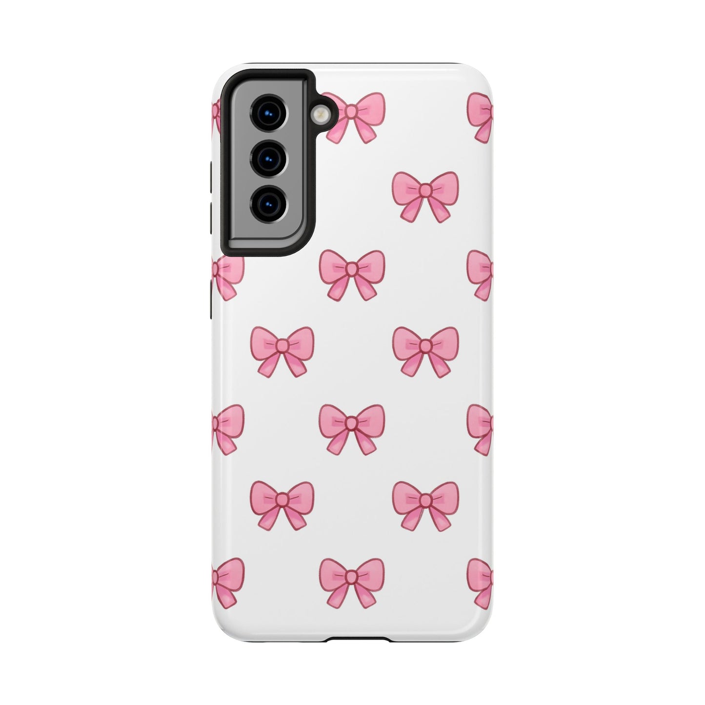 Cute Pink Bow Phone Cases, Tough Phone Cases for Girls, Stylish Phone Covers, Gift for Birthday or Special Occasion, Fashion Accessories