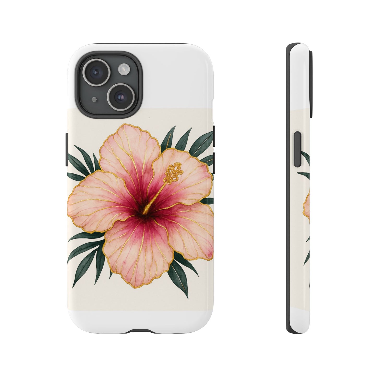 Hibiscus Flower Phone Case | Tropical Floral Design, Tough Phone Cover, Summer Vibes, Gift for Nature Lovers, Birthday Present