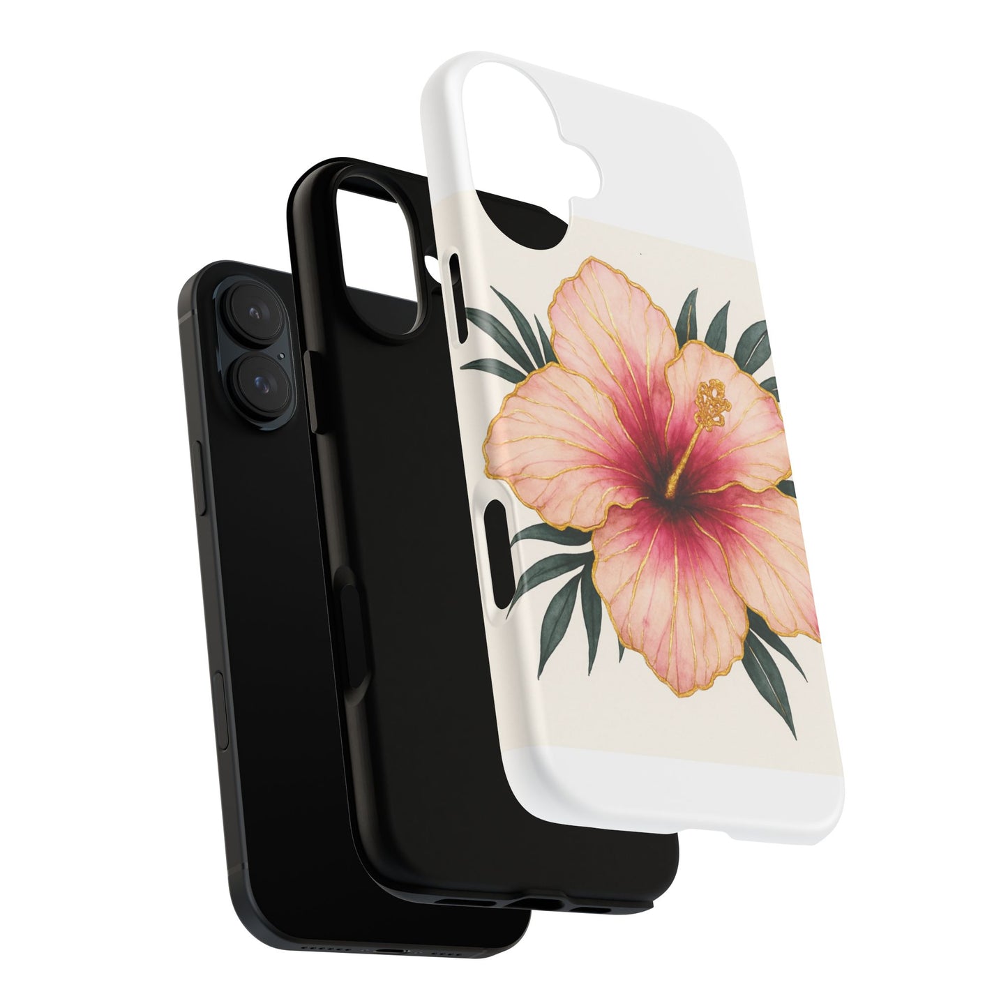 Hibiscus Flower Phone Case | Tropical Floral Design, Tough Phone Cover, Summer Vibes, Gift for Nature Lovers, Birthday Present