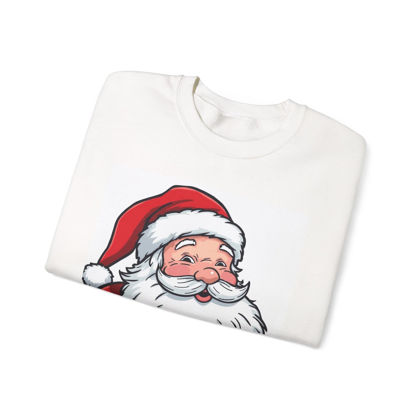 Santa Claus Graphic Sweatshirt - Vintage Merry Christmas Crewneck