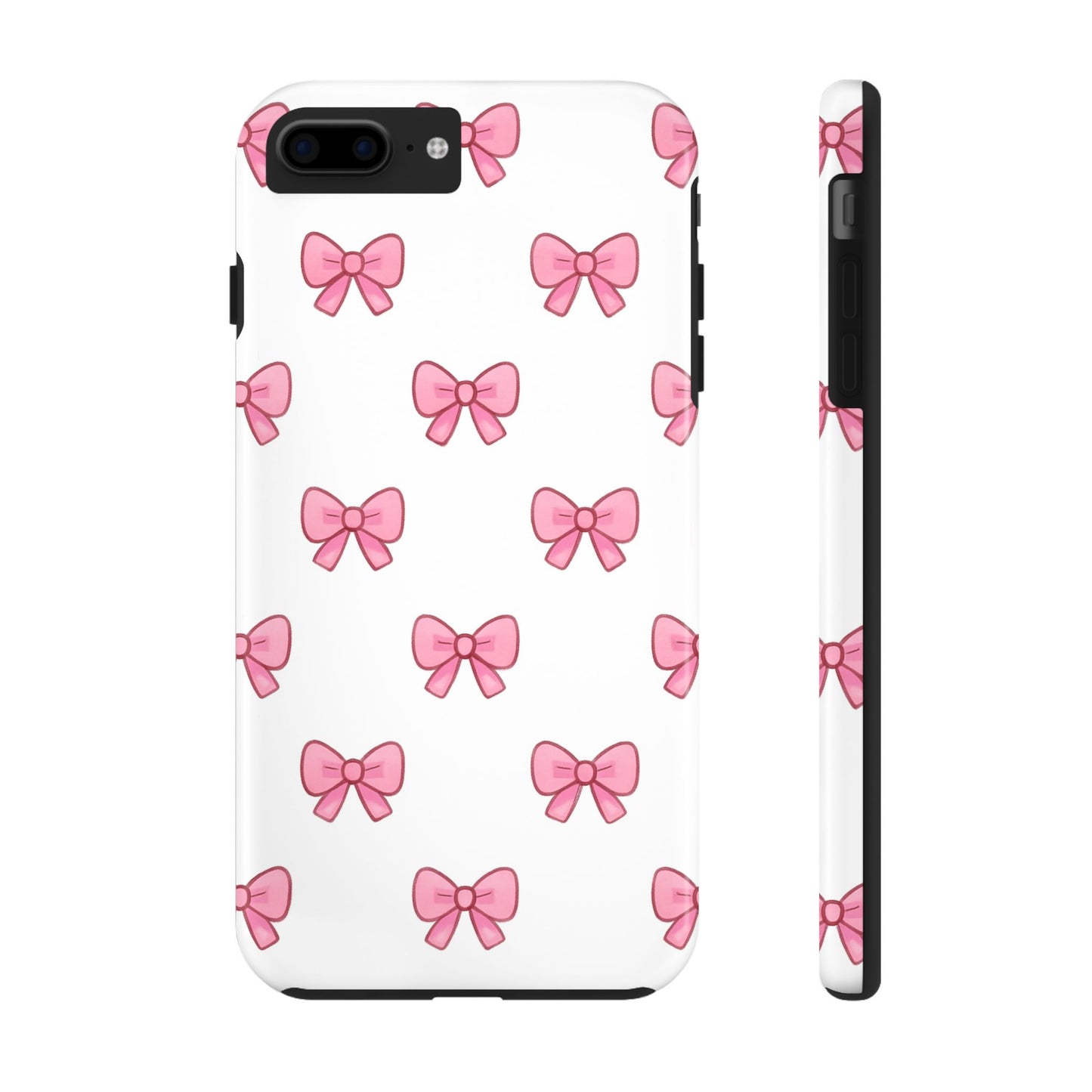 Cute Pink Bow Phone Cases, Tough Phone Cases for Girls, Stylish Phone Covers, Gift for Birthday or Special Occasion, Fashion Accessories